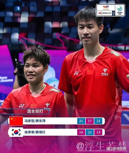 苏迪曼杯巅峰对决：中国迎战韩国